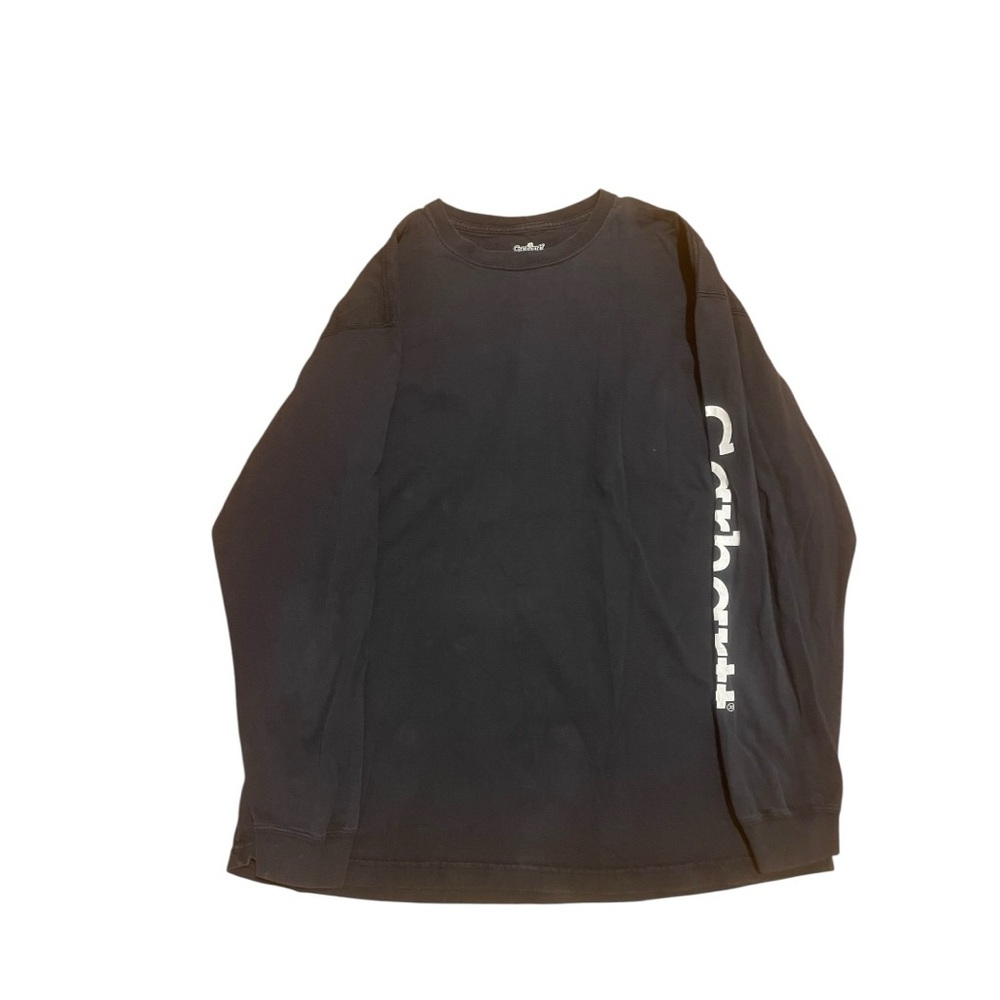Carhartt Vintage Black Y2K Graphic Long Sleeve Men T Shirt Sz XL